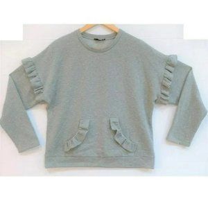 DREW Sleeve Ruffle Sweatshirt